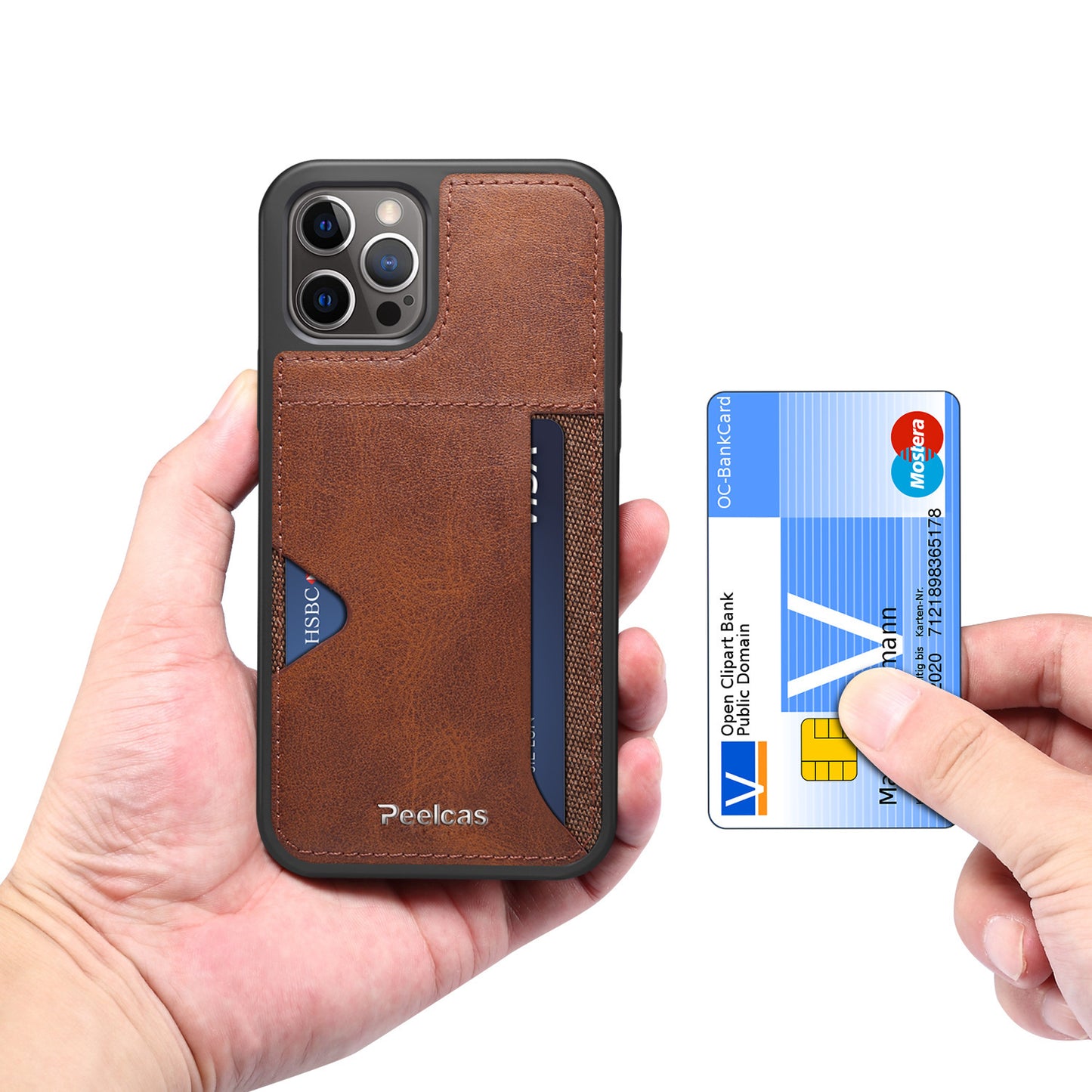 iPhone Business Back Leather Card Case
